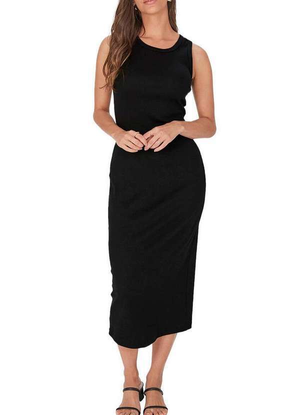 Malwee - Vestido Midi Malwee 1000120774 00004-Preto