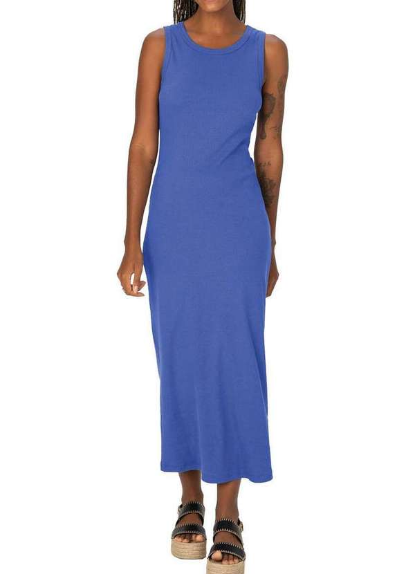 Malwee - Vestido Midi Malwee 1000120774 00964-Azul