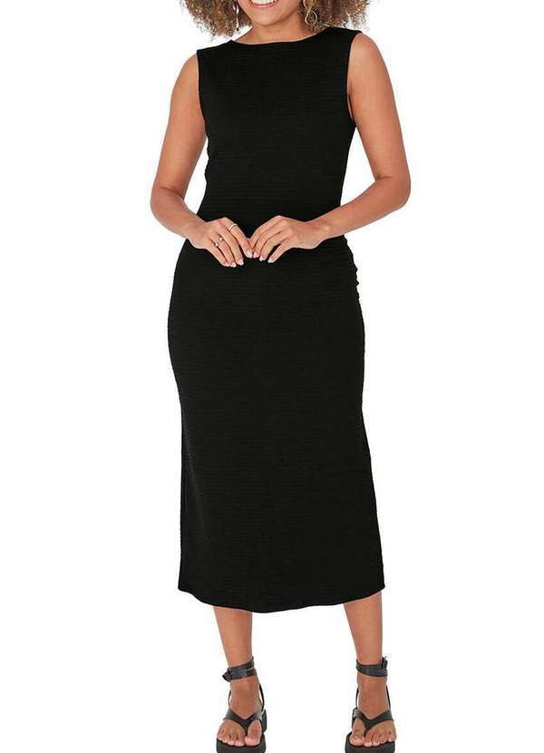 Malwee - Vestido Midi Malwee 1000120883 00004-Preto