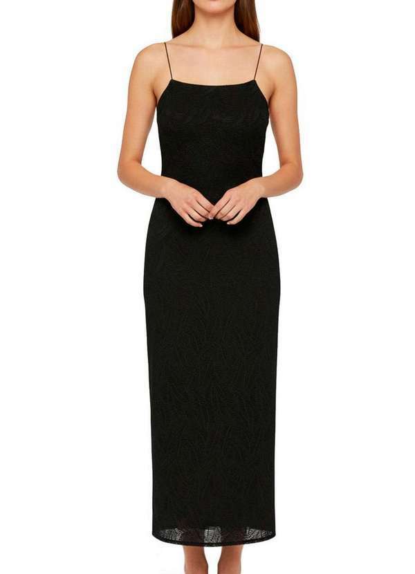 Enfim - Vestido Midi Reto Enfim 1000132978 00004-Preta