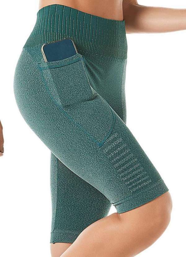 Demillus - Bermuda Feminina Demillus 94350 23-Verde-Esmeralda 2