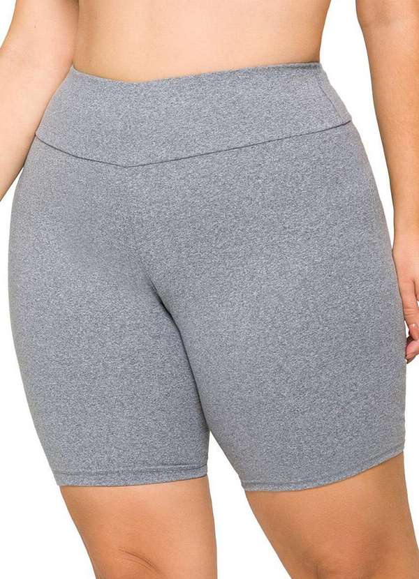 Selene - Bermuda Feminina Selene 24940-001 Plus Size 583-Cinza-Mescla 2