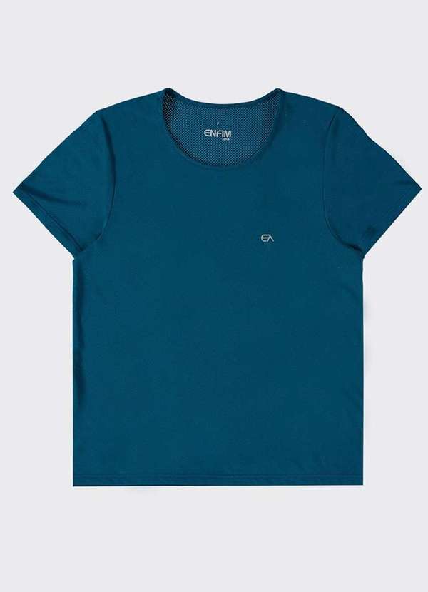 Enfim - Blusa Feminina Enfim 1000118364 02383-Azul-Petróleo