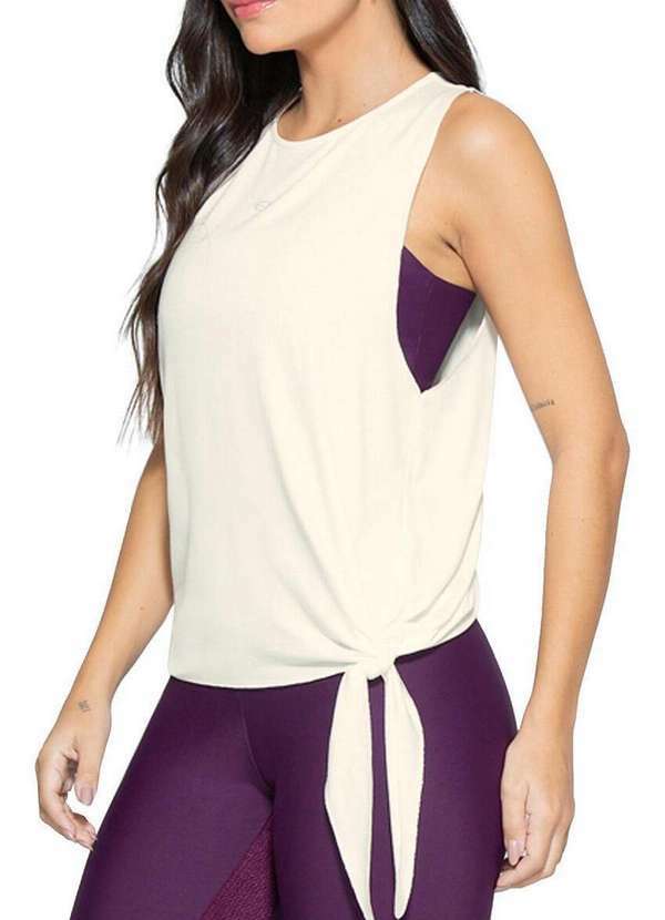 Enfim - Blusa Feminina Regata Nadador Enfim 1000123217 01739-Off-White