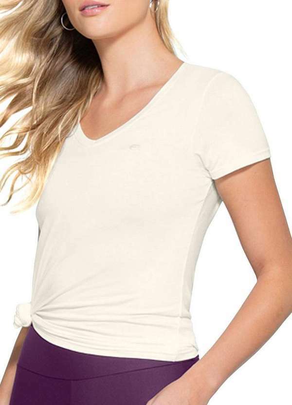 Enfim - Blusa Feminina Slim Enfim 1000121384 01739-Off-White