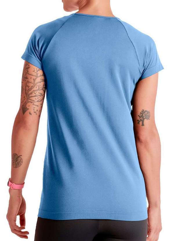 Lupo - Camiseta Feminina Lupo 71600-001 0770-Azul 2