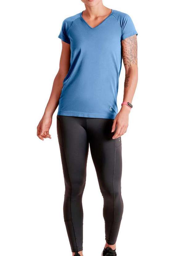 Lupo - Camiseta Feminina Lupo 71600-001 0770-Azul 4