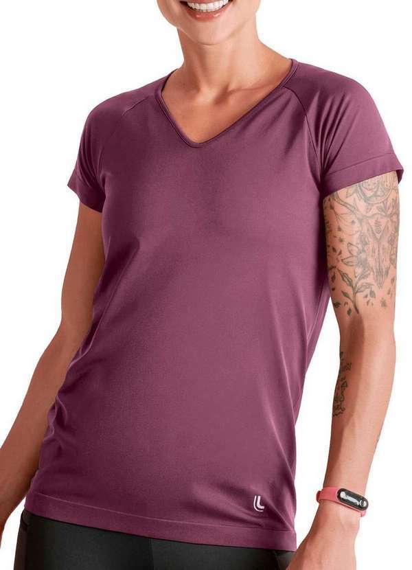 Lupo - Camiseta Feminina Lupo 71600-001 5490-Ameixa