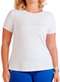 Lupo - Camiseta Feminina Lupo 77052-005 2660-Azul - variação: 1110-Branco