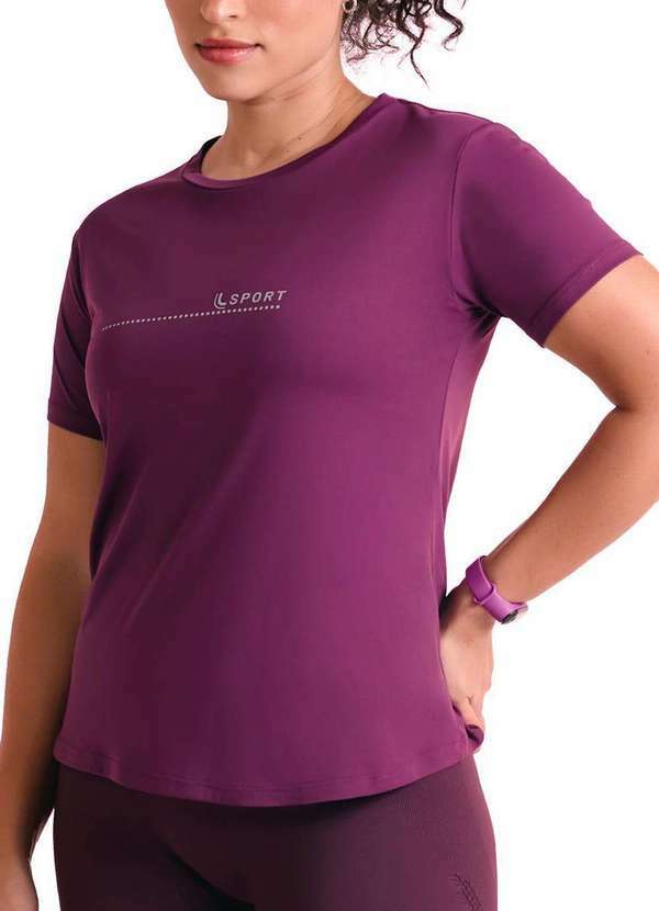 Lupo - Camiseta Feminina Lupo 77052-005 5490-Ameixa