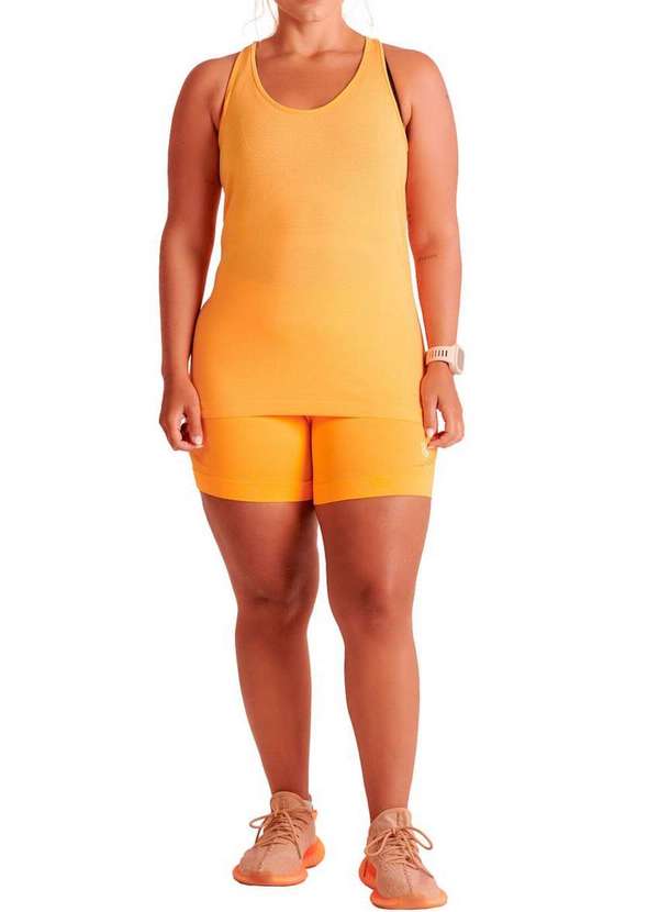 Lupo - Camiseta Feminina Regata Lupo 71133-001 3060-Orange 3