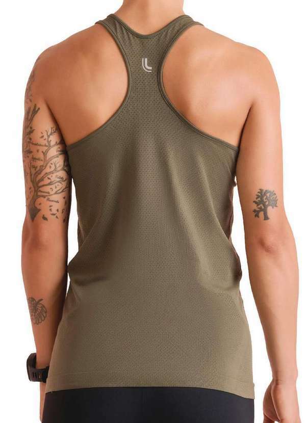 Camiseta Feminina Regata Lupo 71133-001 4600-Verde-Militar Meias