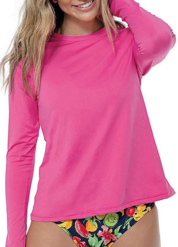 Demillus - Camiseta Feminina Uv Demillus 93216 86-Magenta