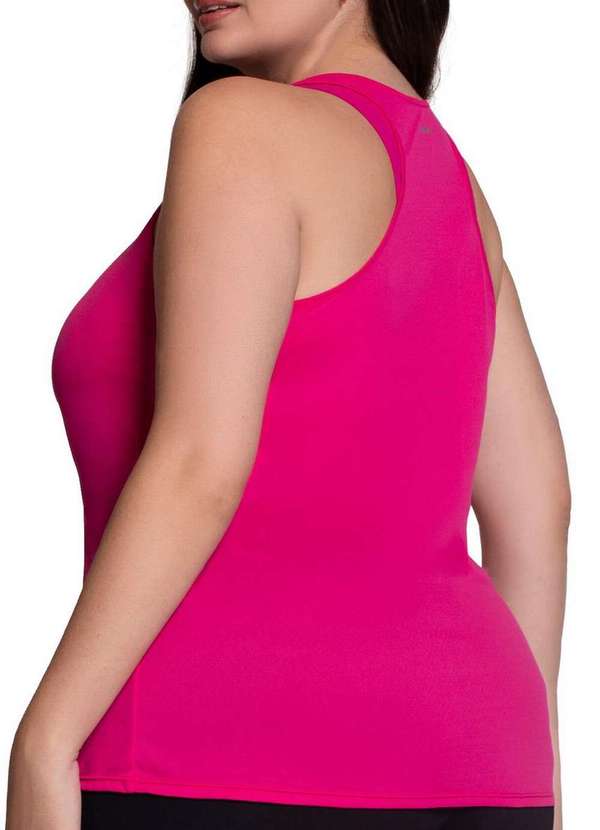 Selene - Camiseta Regata Feminina Selene 24945-001 Plus Size 822-Pink