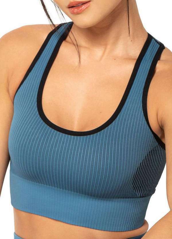 Trifil - Top Feminino Nadador Af Trifil 4138 0j13-Azul-Jeans