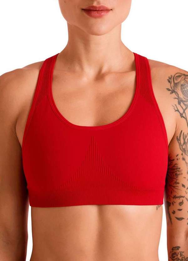 Lupo - Top Feminino Nadador Lupo 71407-002 5910-Vermelho-Tango