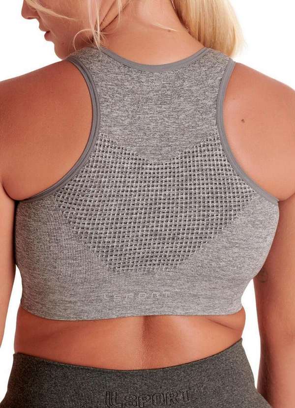 Lupo - Top Feminino Nadador Lupo 71851-001 8000-Cinza-Mescla 2