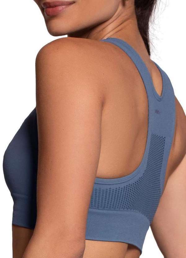 Selene - Top Feminino Nadador Selene 20962-002 226-Cinza-Azulado