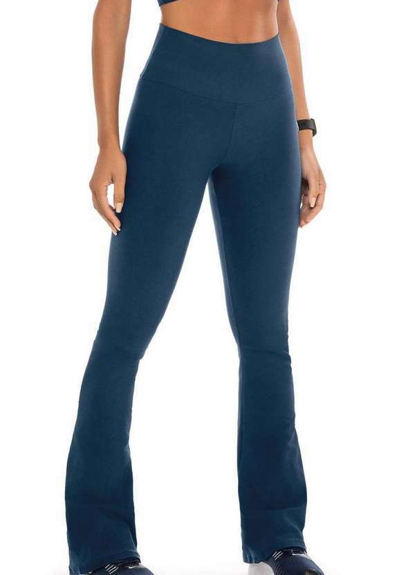 Enfim - Calça Feminina Flare Enfim 1000086793 01551-Azul-Petróleo
