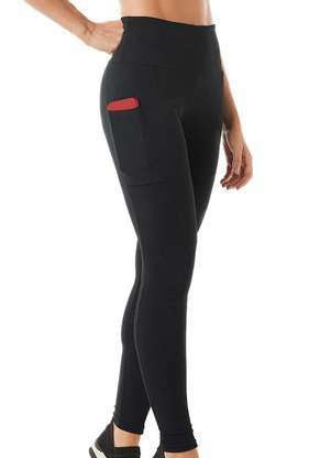 Legging Feminina Cintura Alta Com Bolsos - Para Ioga E Exercícios