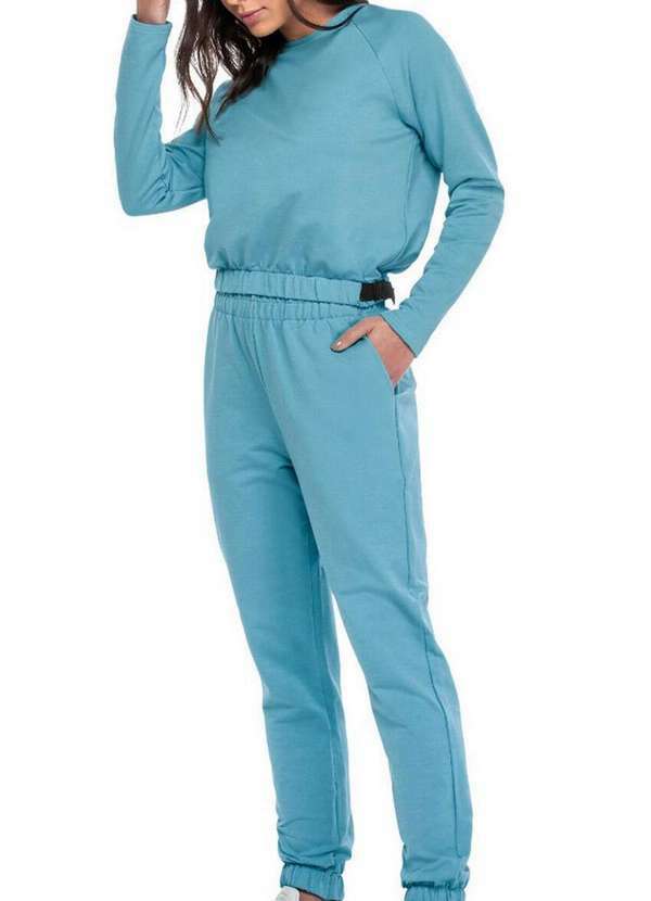 Enfim - Conjunto Feminino Fitness Moletom Enfim 1000095219 00339-Azul