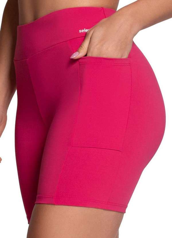 Selene - Shorts Feminino Selene 24807-002 845-Rosa-Escuro