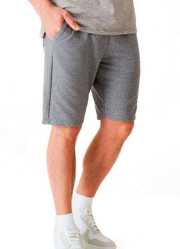 Malwee - Bermuda Masculina Moletom Malwee 1000052229 60000-Grafite 3