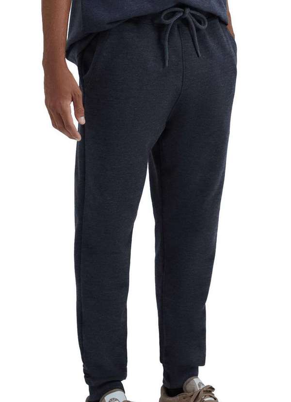 Hering - Calça Masculina Moletom Hering 05m3 Md3-Chumbo