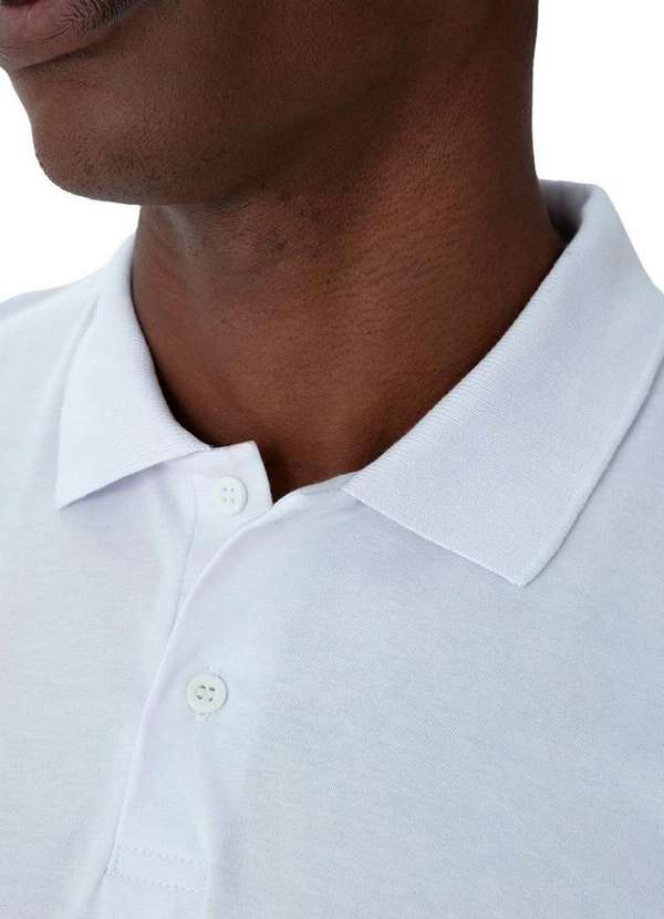 Malwee - Camiseta Polo Masculina Malwee 1000004430 00001-Branco 3