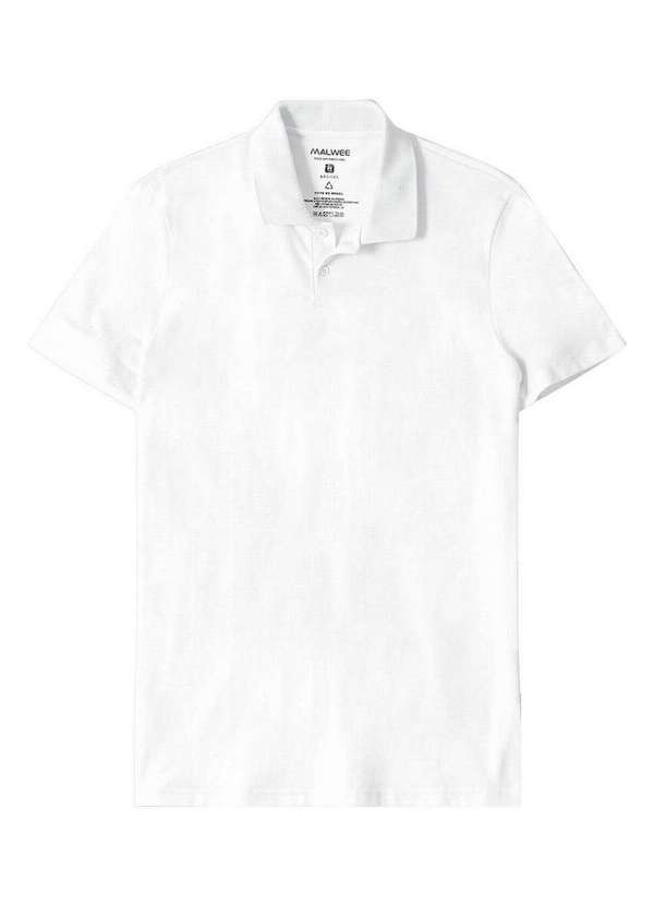 Malwee - Camiseta Polo Masculina Malwee 1000004430 00001-Branco 5