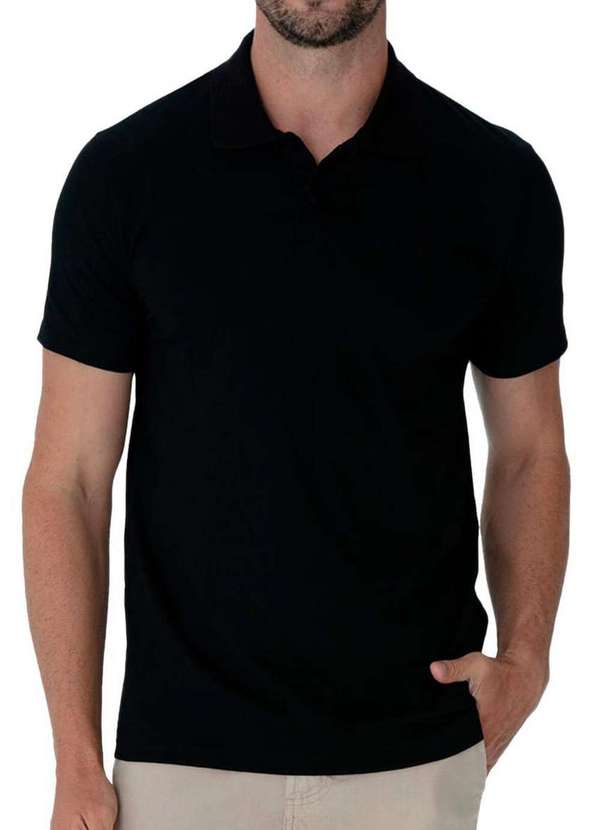 Malwee - Camiseta Polo Masculina Malwee 1000004430 00004-Preto