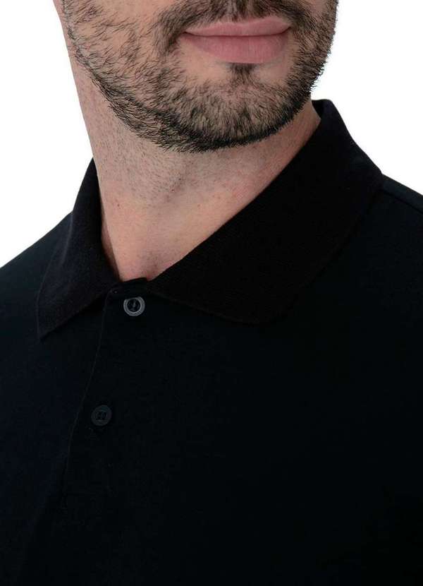 Malwee - Camiseta Polo Masculina Malwee 1000004430 00004-Preto 3