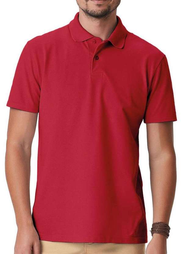 Malwee - Camiseta Polo Masculina Malwee 1000004430 02226-Vermelho