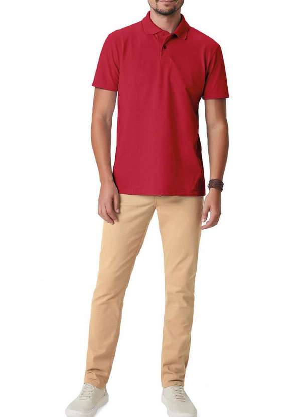 Malwee - Camiseta Polo Masculina Malwee 1000004430 02226-Vermelho 2