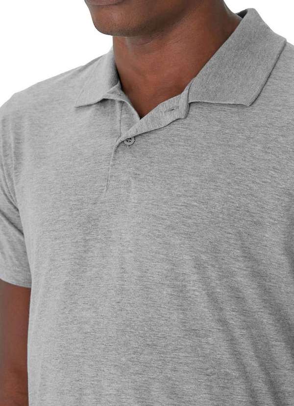 Malwee - Camiseta Polo Masculina Malwee 1000004430 50000-Cinza-Mescla 3