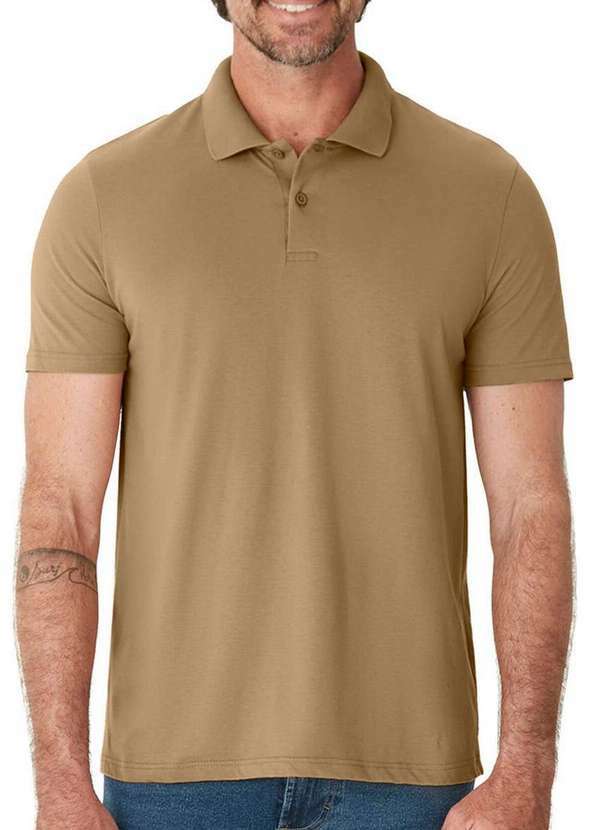 Malwee - Camiseta Polo Masculina Malwee 1000004430 02045-Marrom