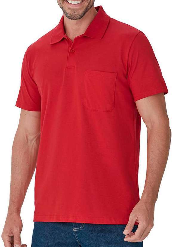 Malwee - Camiseta Polo Masculina Malwee 4429 02226-Vermelho