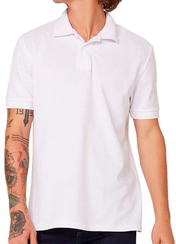 Hering - Kit com 2 Camisetas Polo Masculina Hering N3a7 Branco 2