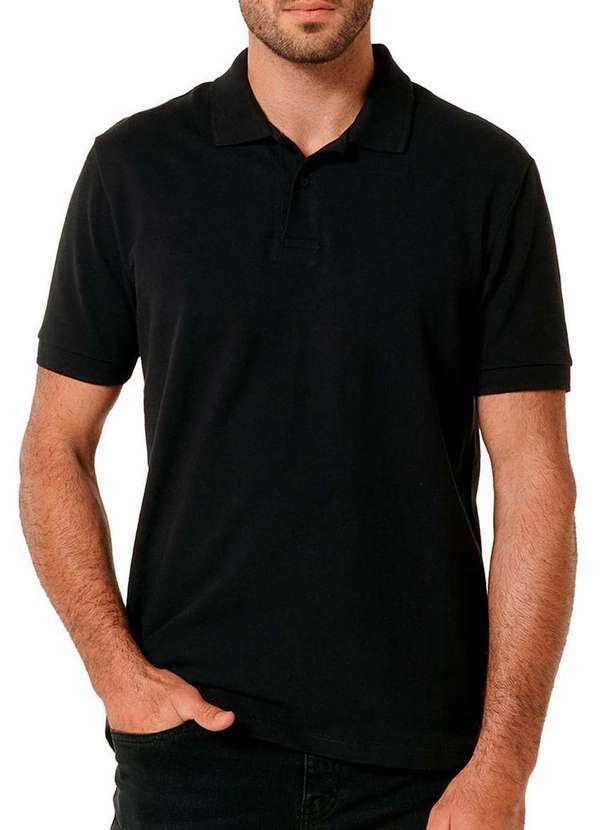 Hering - Kit com 2 Camisetas Polo Masculina Hering N3a7 Preto