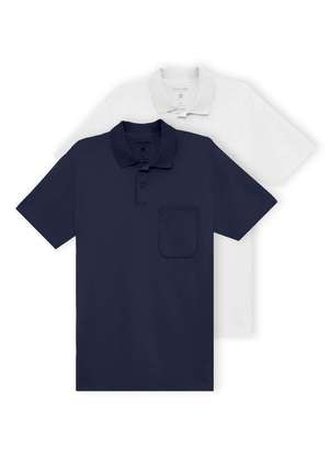 Kit com 2 Camisetas Polo Masculina Malwee 1000004429 - MALWEE