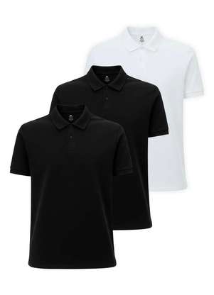 Kit com 3 Camisetas Polo Masculina Hering N3a7 - HERING
