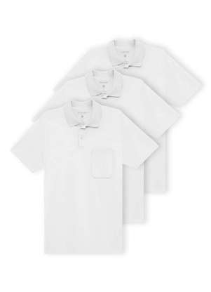 Kit com 3 Camisetas Polo Masculina Malwee 1000004429 - MALWEE