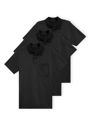 Kit com 3 Camisetas Polo Masculina Malwee 1000004429 - MALWEE