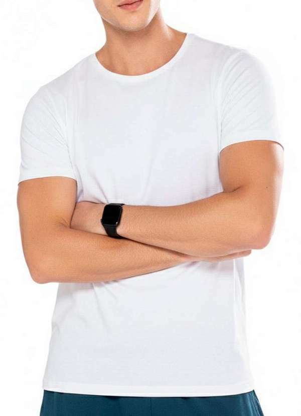 Enfim - Camiseta Masculina Slim Enfim 1000087016 00001-Branco