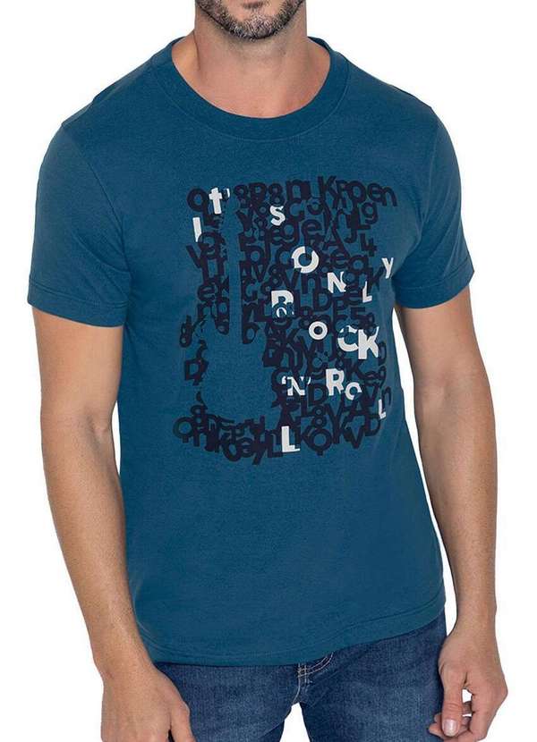 Enfim - Camiseta Masculina Enfim 1000117399 02383-Azul