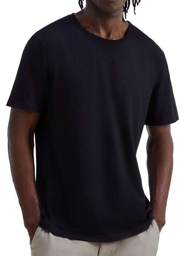 Hering - Camiseta Masculina Hering 140m N10-Preto