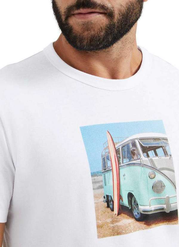 Hering - Camiseta Masculina Hering 4f87 15x-Branco 3