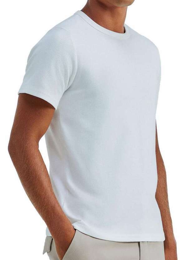 Hering - Camiseta Masculina Hering 4k4d Ncm-Bege-Claro