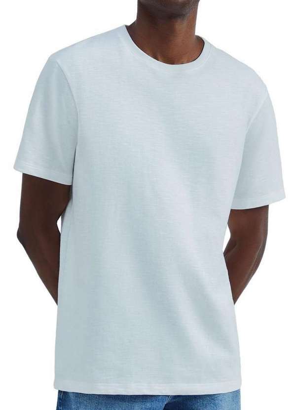Hering - Camiseta Masculina Hering 4k53 N0a-Branco