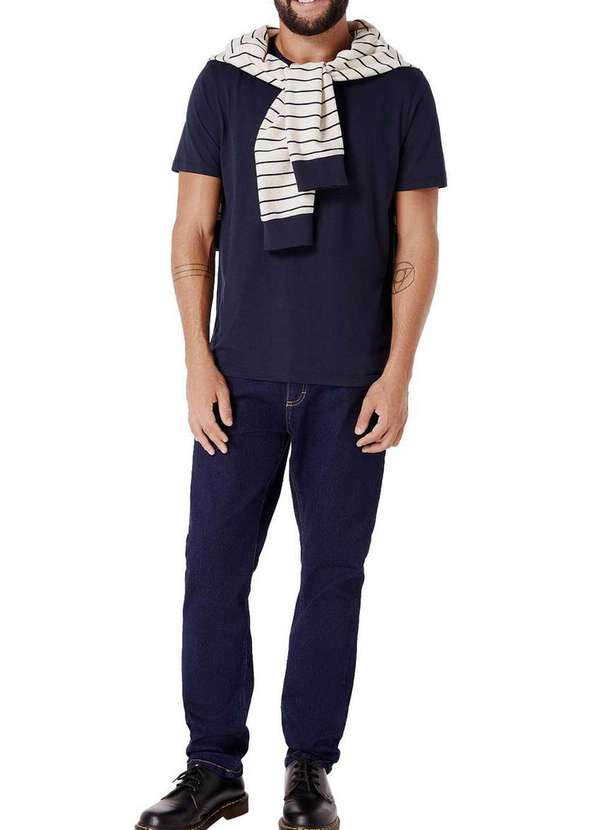 Hering - Camiseta Masculina Hering Kg99 Algodão Pima Ax7-Marinho 4